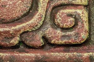 texture of antique clay vase macro photo