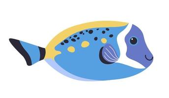 Fish underwater life, tropical or exotic animal vector