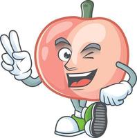 Peach Fruit Vector