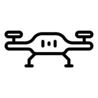 Drone and quadcopter icon outline vector