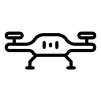 Drone and quadcopter icon outline vector