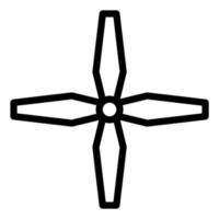 Propeller Drone and quadcopter icon outline vector