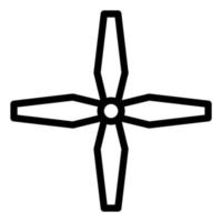 Propeller Drone and quadcopter icon outline vector