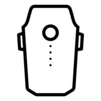 drone quadcopter battery icon outline vector