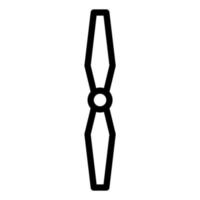 Propeller Drone and quadcopter icon outline vector