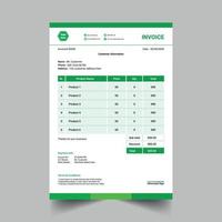 Modern and Simple Invoice design vector