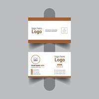 diseño de tarjeta de visita corporativa simple vector