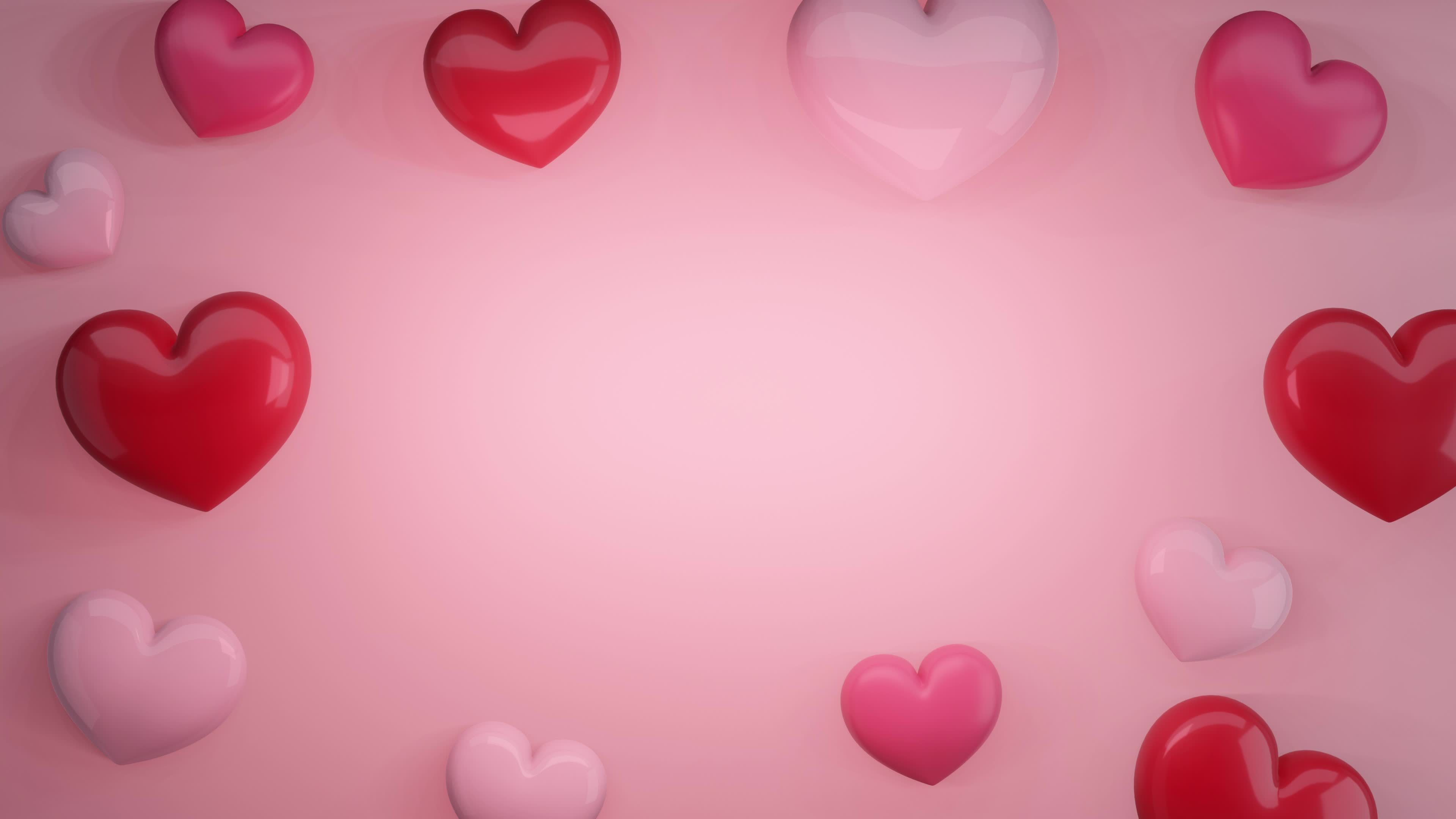 Love Heart Pink Background iPad Wallpaper - HD iPad Wallpapers 4k