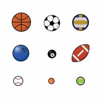 Vector Design 2D Sports Ball Complete Package