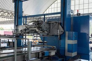 Pallet Handling Machine in the industry. photo