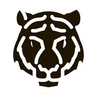 tigre animal icono vector glifo ilustración