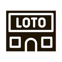 Lotto House Icon Vector Glyph Illustration