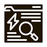 Search Web Info Icon Vector Glyph Illustration