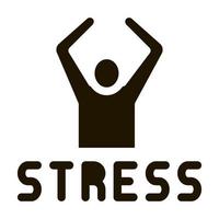 Stress Human Icon Vector Glyph Illustration