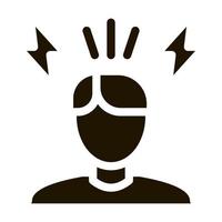 Stressed Man Icon Vector Glyph Illustration