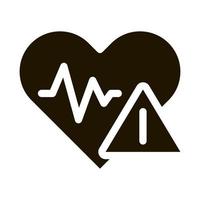 Heart Disease Icon Vector Glyph Illustration