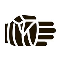 Fist in Protective Bandage Icon Vector Glyph Illustration