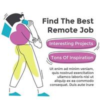 Find best remote job, interesting projects vector