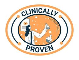 Clinically proven products, tested in laboratory vector