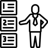 line icon for priority vector
