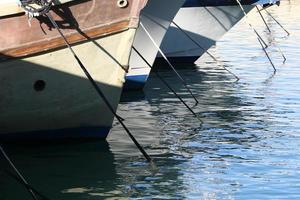 Berth on the seashore for mooring boats and yachts. photo