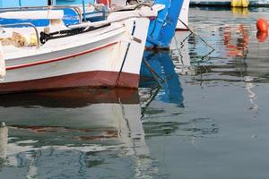 Berth on the seashore for mooring boats and yachts. photo