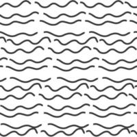 Abstract vector seamless pattern. Black lines texture background.