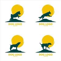 dog logo design vector format