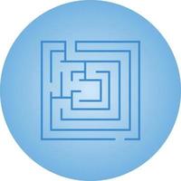 Beautiful Maze vector line icon