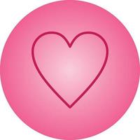 Beautiful Heart vector line icon