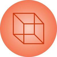 Beautiful Cube vector line icon