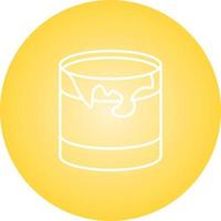 Beautiful Paint Drum Line Vector Icon