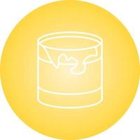 Beautiful Paint Drum Line Vector Icon