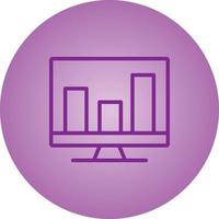 Beautiful Business graph vector line icon