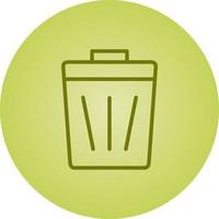 Beautiful Dustbin vector line icon