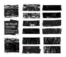 Hand drawn roller texture vector artwork.