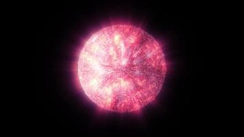 lazo de bola de cristal de estrella de plasma de energía de fuego video