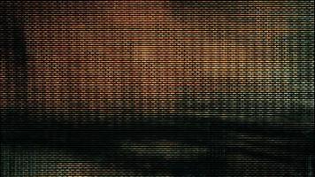 les pixels de l'écran fluctuent avec la couleur et le mouvement vidéo - boucle video