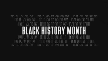 Black History Month Motion video