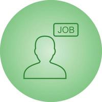 Beautiful Jobseeker vector line icon