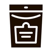 Bio Supplements Package Vector Icon