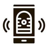 News On Phone Icon Vector Glyph Illustration