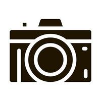 Photo Camera Icon Vector Glyph Illustration