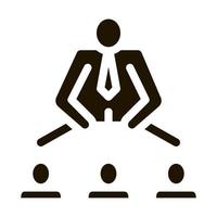 Man Leadership Icon Vector Glyph Illustration