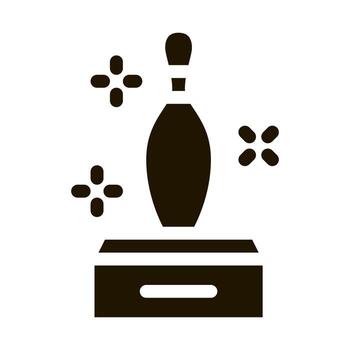 ilustración de glifo de vector de icono de bolo de chispa