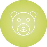 Beautiful Bear Line Vector Icon