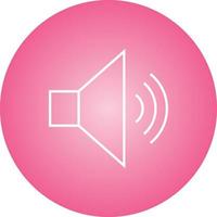 Beautiful Loud Speaker Line Vector Icon