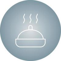 Beautiful Hot Food Line Vector Icon