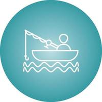 Beautiful Fishing Line Vector Icon