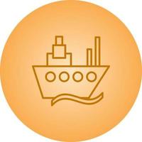 Beautiful Ship Vector line icon